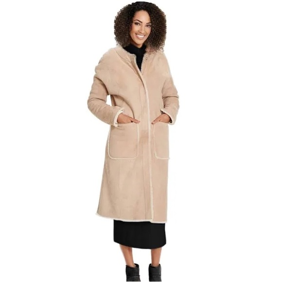 UGG Remy Reversible Shearling Coat 100% Genuine Lamb Shearling - Picture 6 of 15